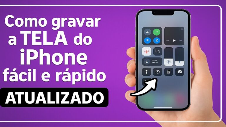 Como GRAVAR a TELA do iPhone