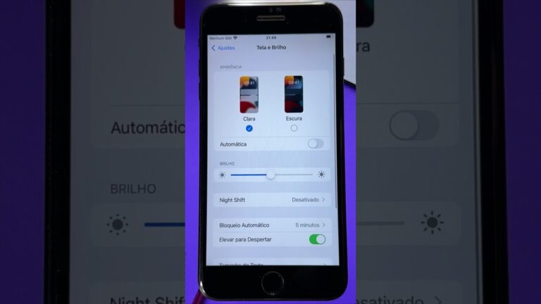 Como Ativar/Desativar o BRILHO AUTOMÁTICO da Tela no iPhone ANTIGO #shorts #iphone #apple #tutorial
