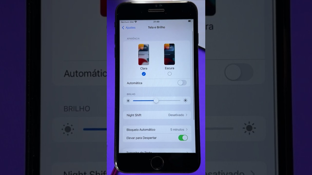 Como Ativar/Desativar o BRILHO AUTOMÁTICO da Tela no iPhone ANTIGO #shorts #iphone #apple #tutorial Como Ativar/Desativar o BRILHO AUTOMÁTICO da Tela no iPhone ANTIGO #shorts #iphone #apple #tutorial