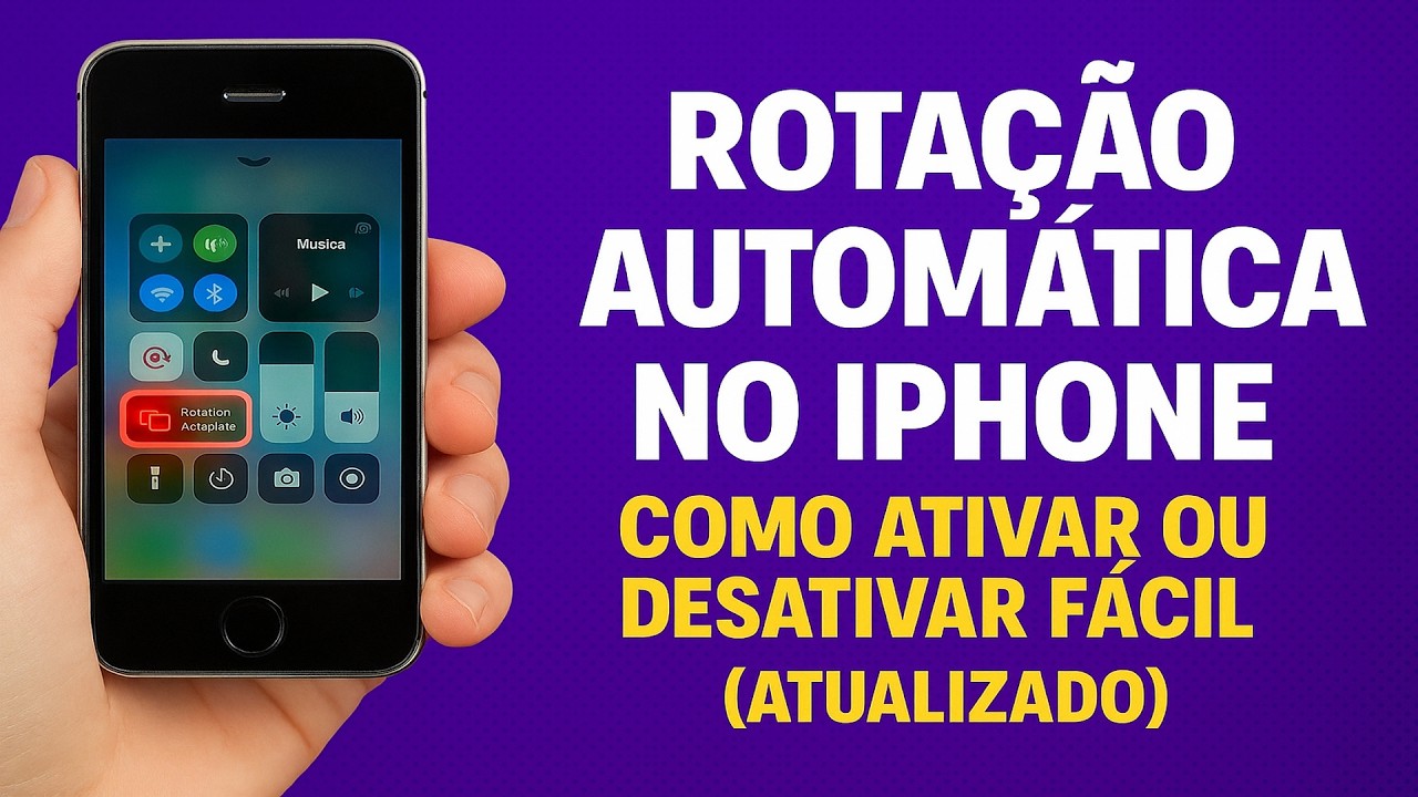 Como Ativar/Desativar a ROTAÇÃO AUTOMÁTICA da TELA no iPhone Como Ativar/Desativar a ROTAÇÃO AUTOMÁTICA da TELA no iPhone