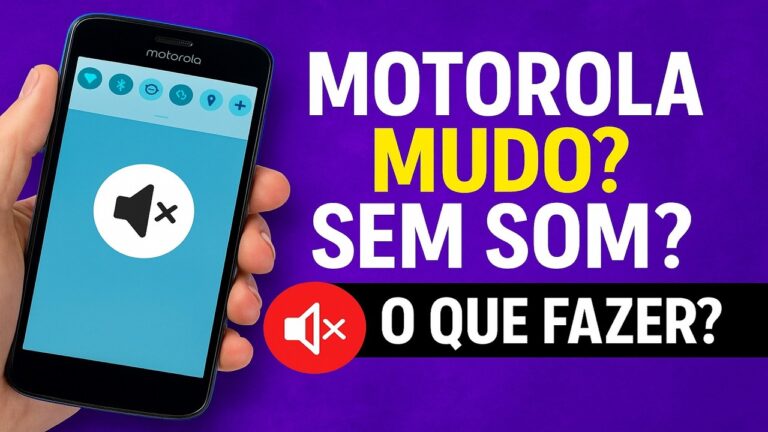 Motorola MUDO? SEM SOM? O que fazer?